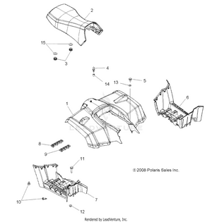 Body, Rear Cab And Seat - A09lh46aq/ax/az (49atvcabrr09sp400) Schematic