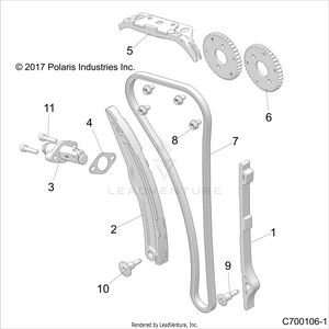 Engine, Cam Chain And Tensioner - Z19vge99ak/aw/bk/bw (c700106-1) Schematic