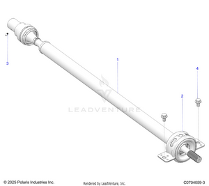 Drive Train, Rear Prop Shaft Schematic