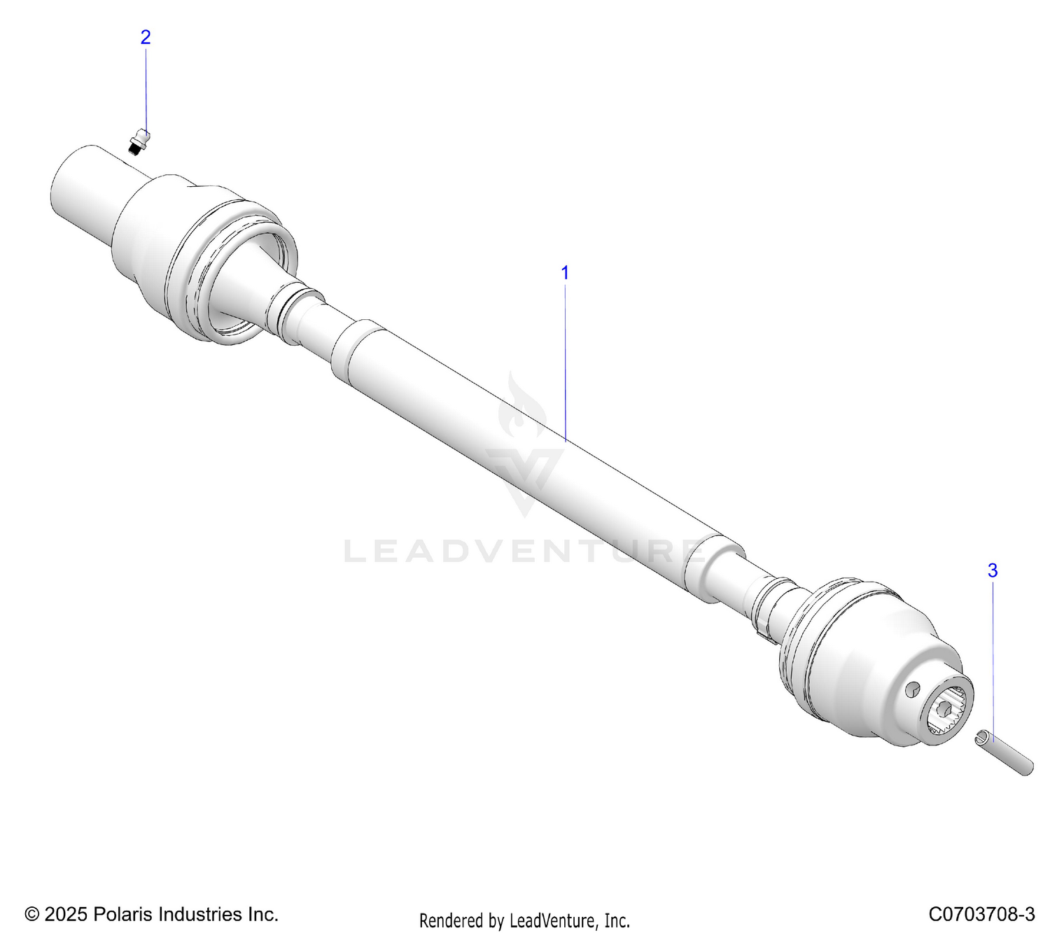 DRIVE TRAIN, FRONT PROP SHAFT