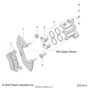 Brakes, Front Caliper - R21rrj99a9/b9 (c701213) Schematic