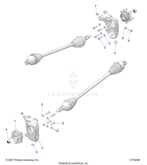 Suspension, Front Carrier And Hub - Z24rmc2kah/bh (c703056) Schematic