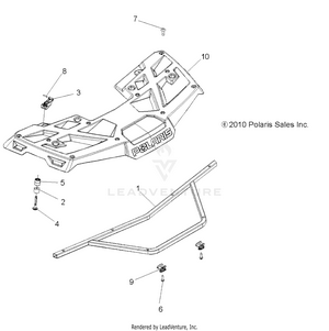 Body, Front Rack - A11mh46ax/az (49atvrackmtg11sp500) Schematic
