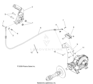 Brakes, Park Brake Asm. - R16raa76aa/aj (49rgrbrakepark108004x4) Schematic