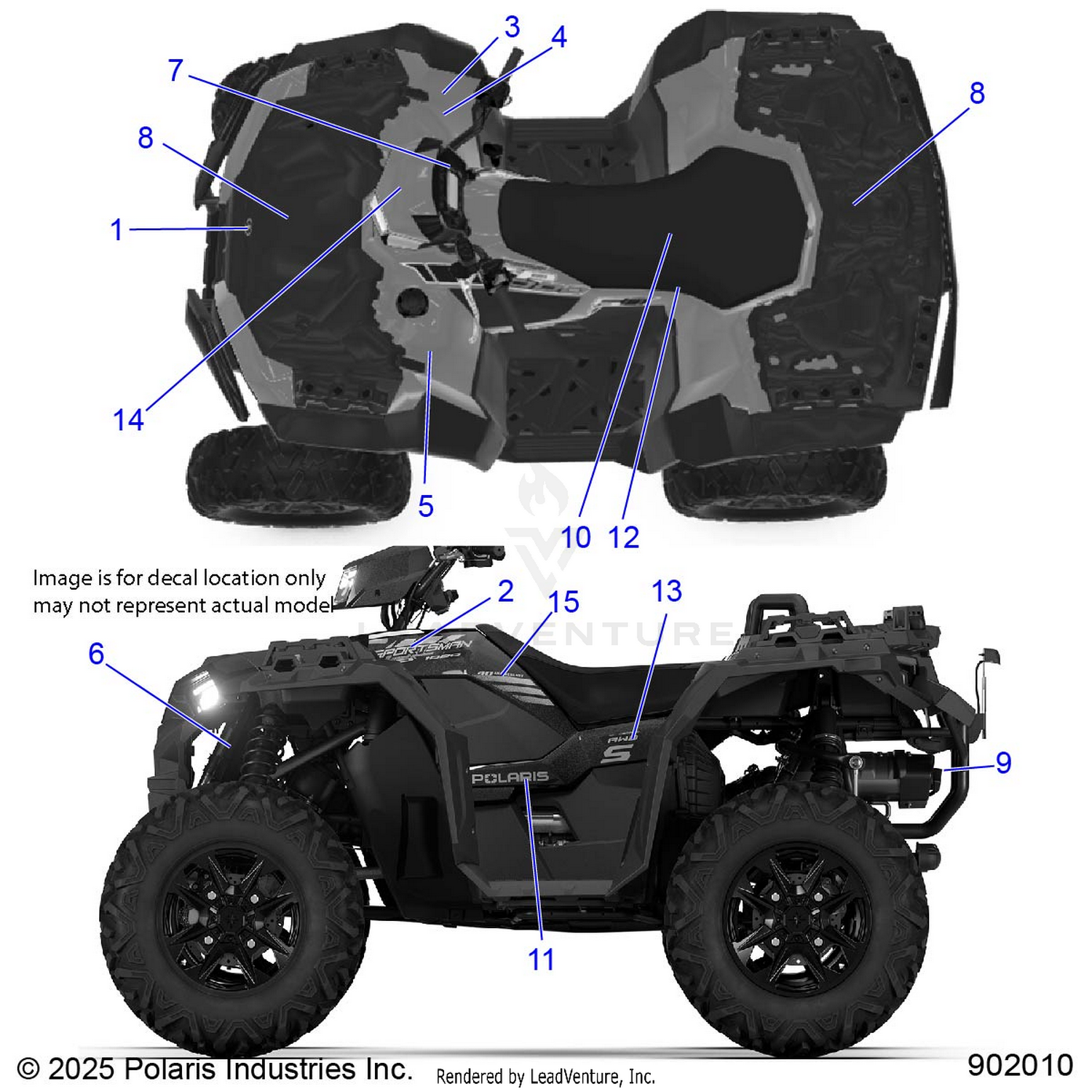 BODY, DECALS - A26SLE95PJ (902010)