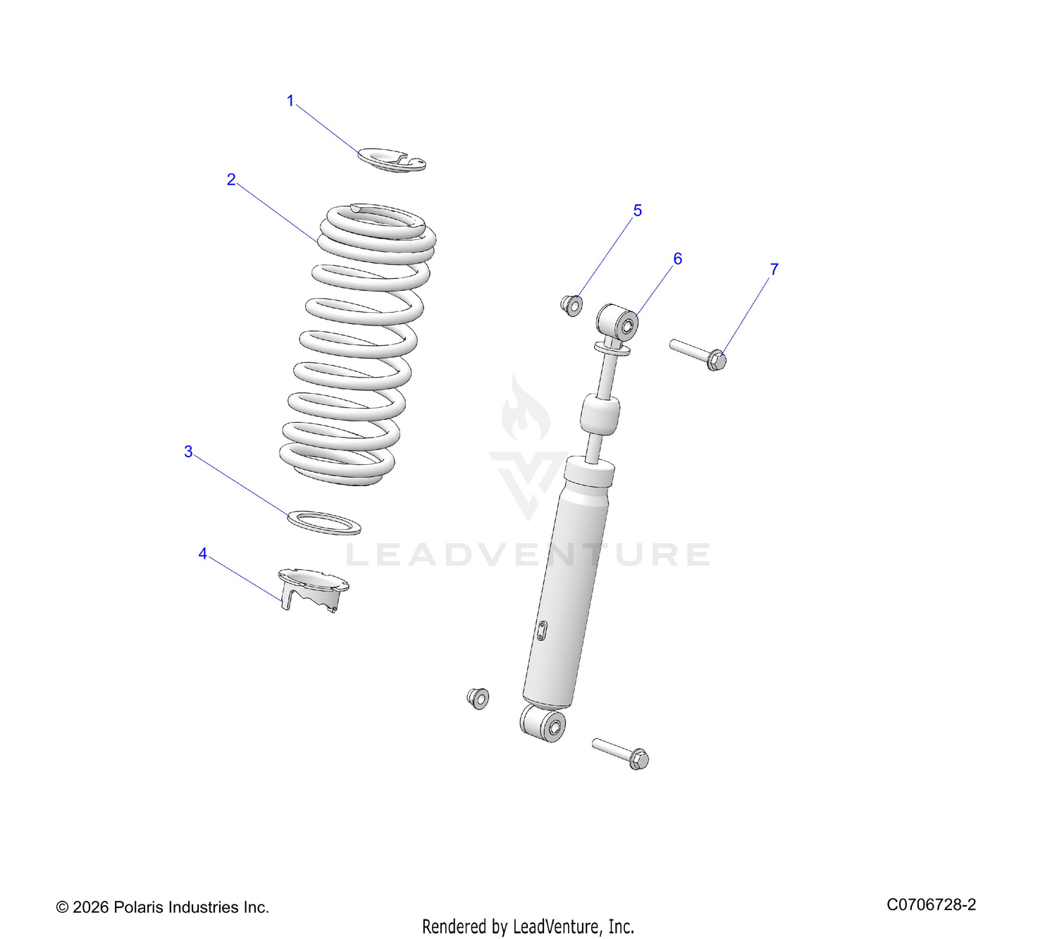 SUSPENSION, FRONT SHOCK MOUNTING