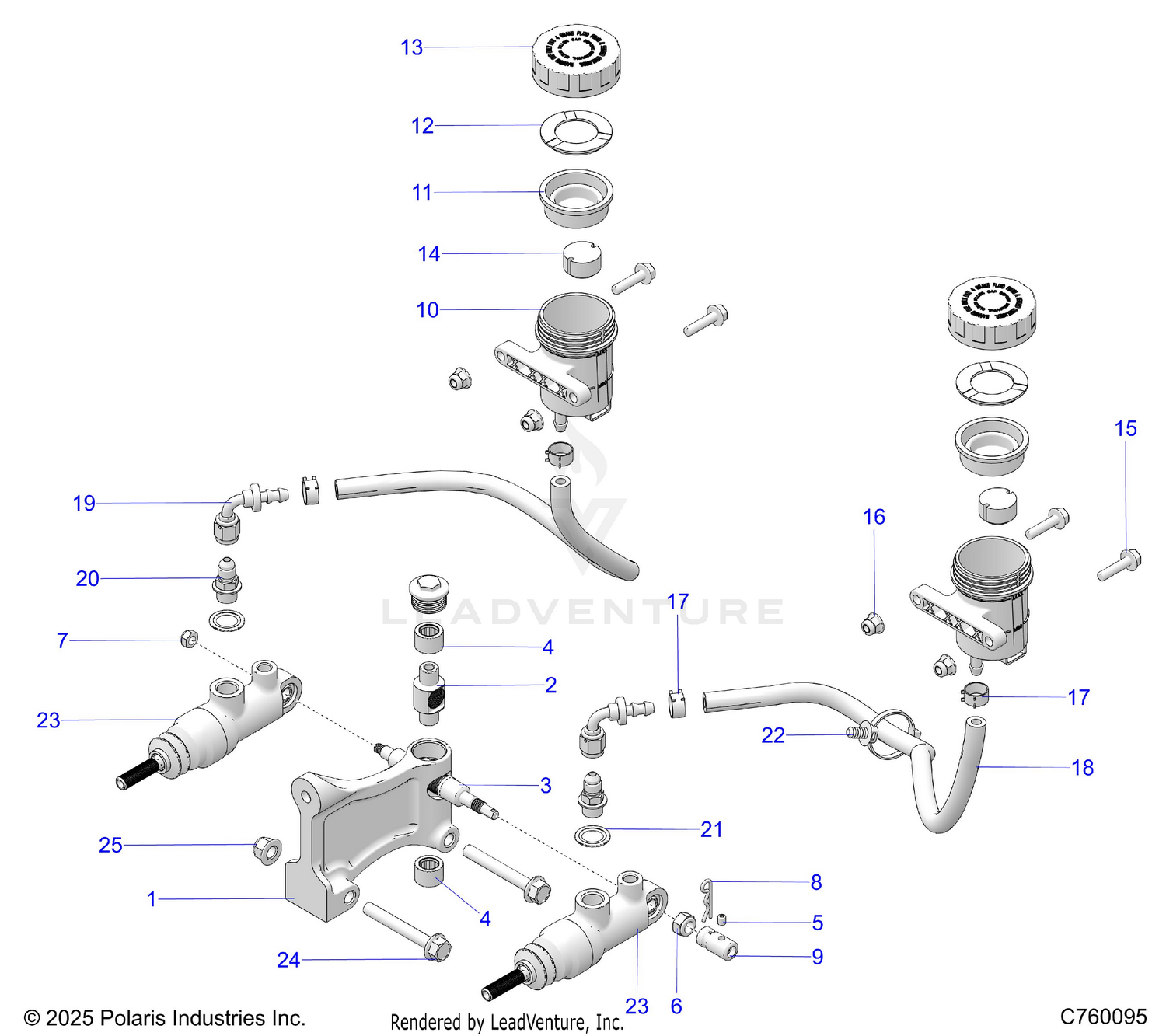 BRAKES, MASTER CYLINDER & RESERVOIRS - Z26RRL2KAL (C760095)