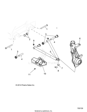 Suspension, A-arm And Strut Mounting - R15rma57fa (700139) Schematic