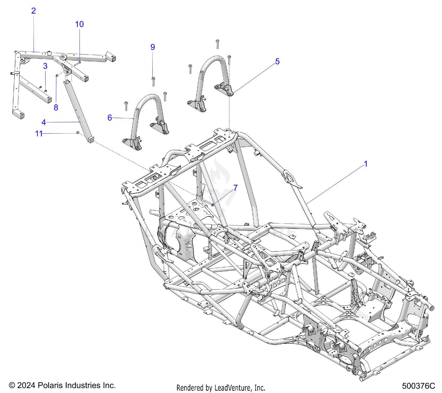 CHASSIS, MAIN, AND REAR ASM. - T26AAFGB/HB (500376C)
