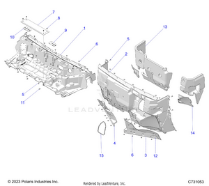 Body, Hood Liner And Front Closeoff - R25xaw1rb9/bd/bm (c731053) Schematic