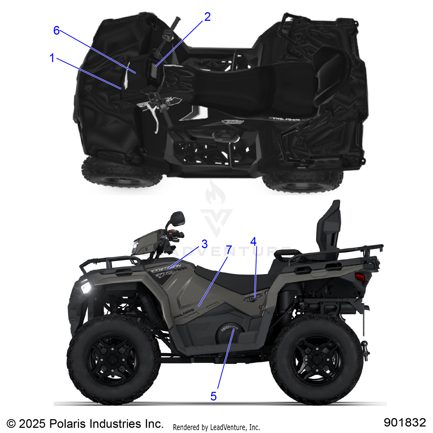 BODY, DECALS, GRAPHIC - A26SJE57CK/EK (901832)