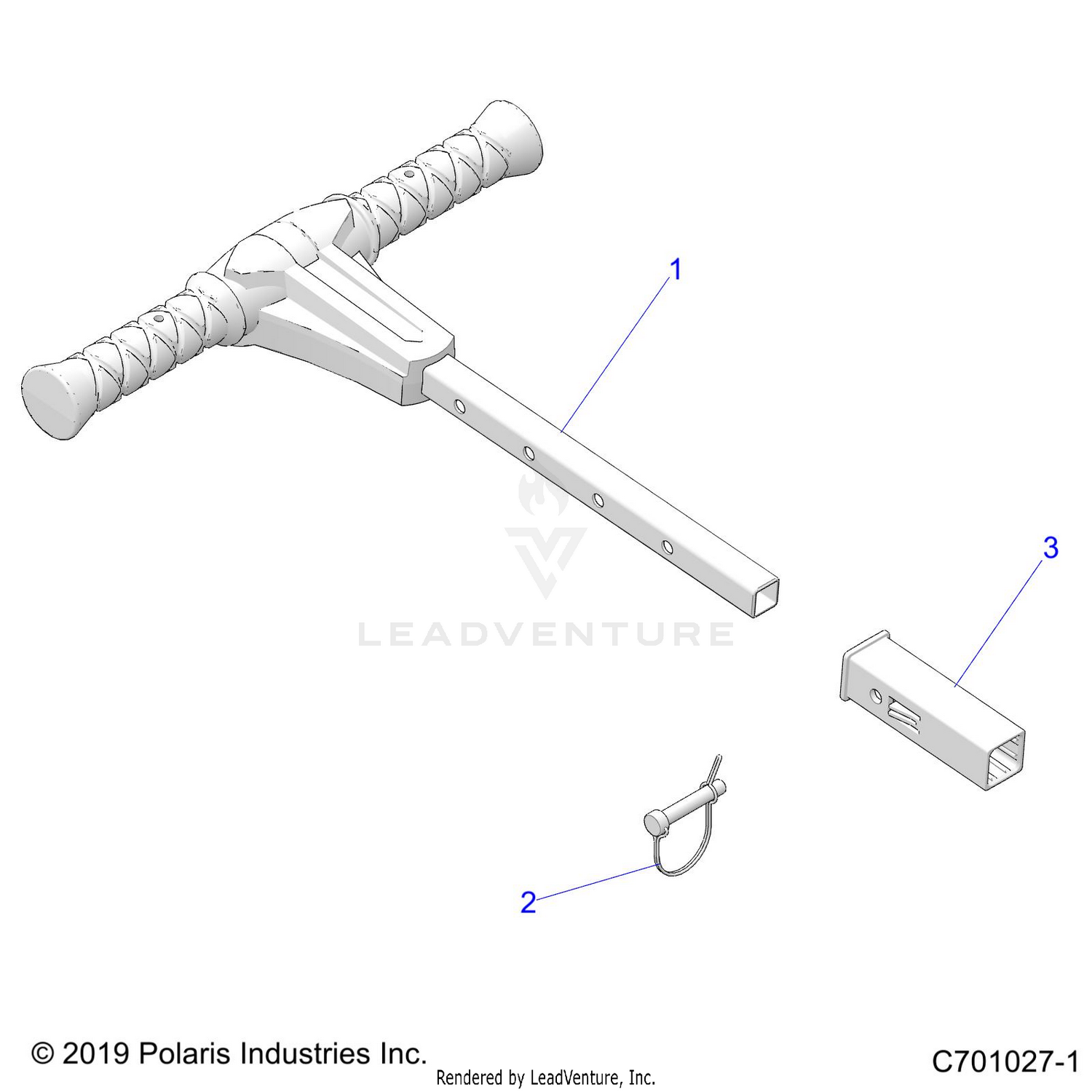 BODY, GRAB BAR, PASSENGER - Z24A5E87A5(C701027-1)