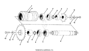 Details - Front Drive Assembly Center Tightener Assembly - Pn 1380023 (4918541854013a) Schematic