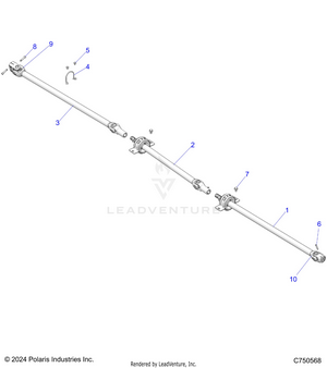 Drive Train, Prop Shaft - Z25x4e92a4/b4 (c750568) Schematic