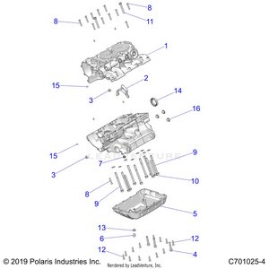 Engine, Crankcase - Z24ase87a5 (c701025-4) Schematic