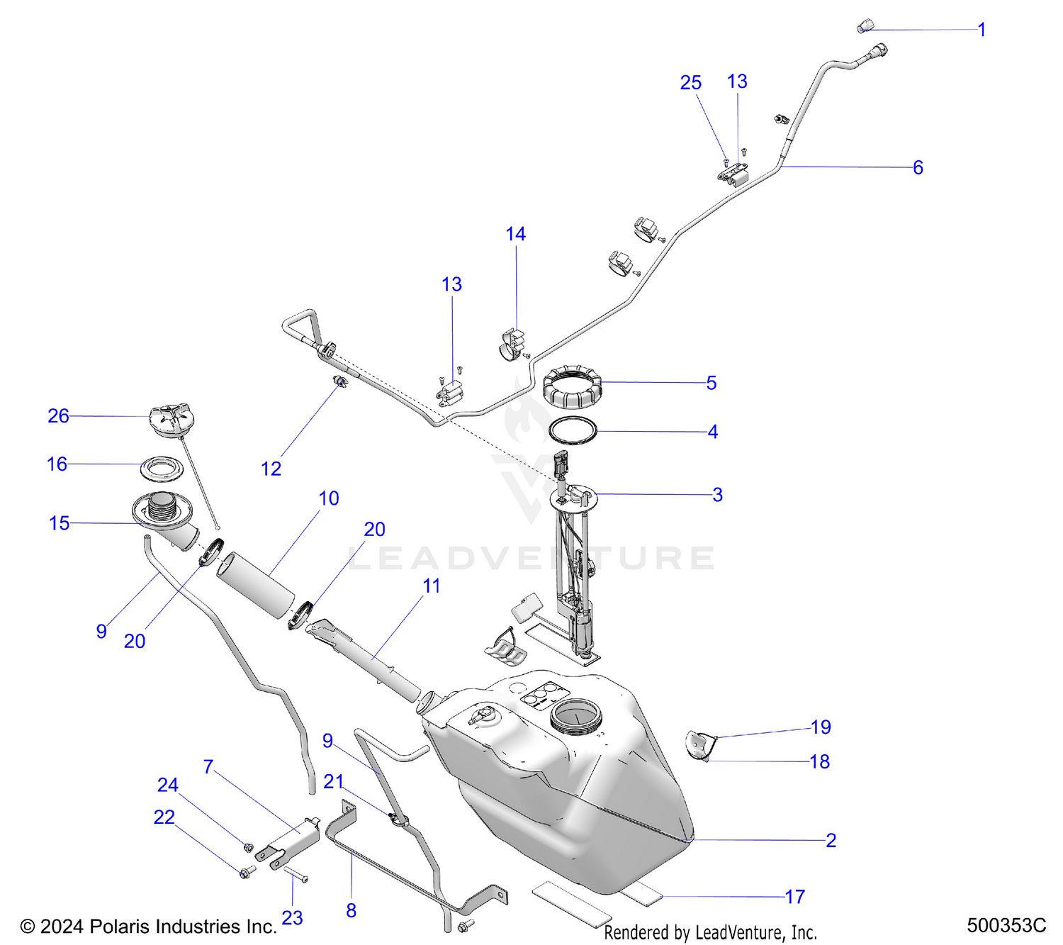 FUEL, FUEL ASSEMBLY, STRANDARD - T26AAFGB/HB (500353C)