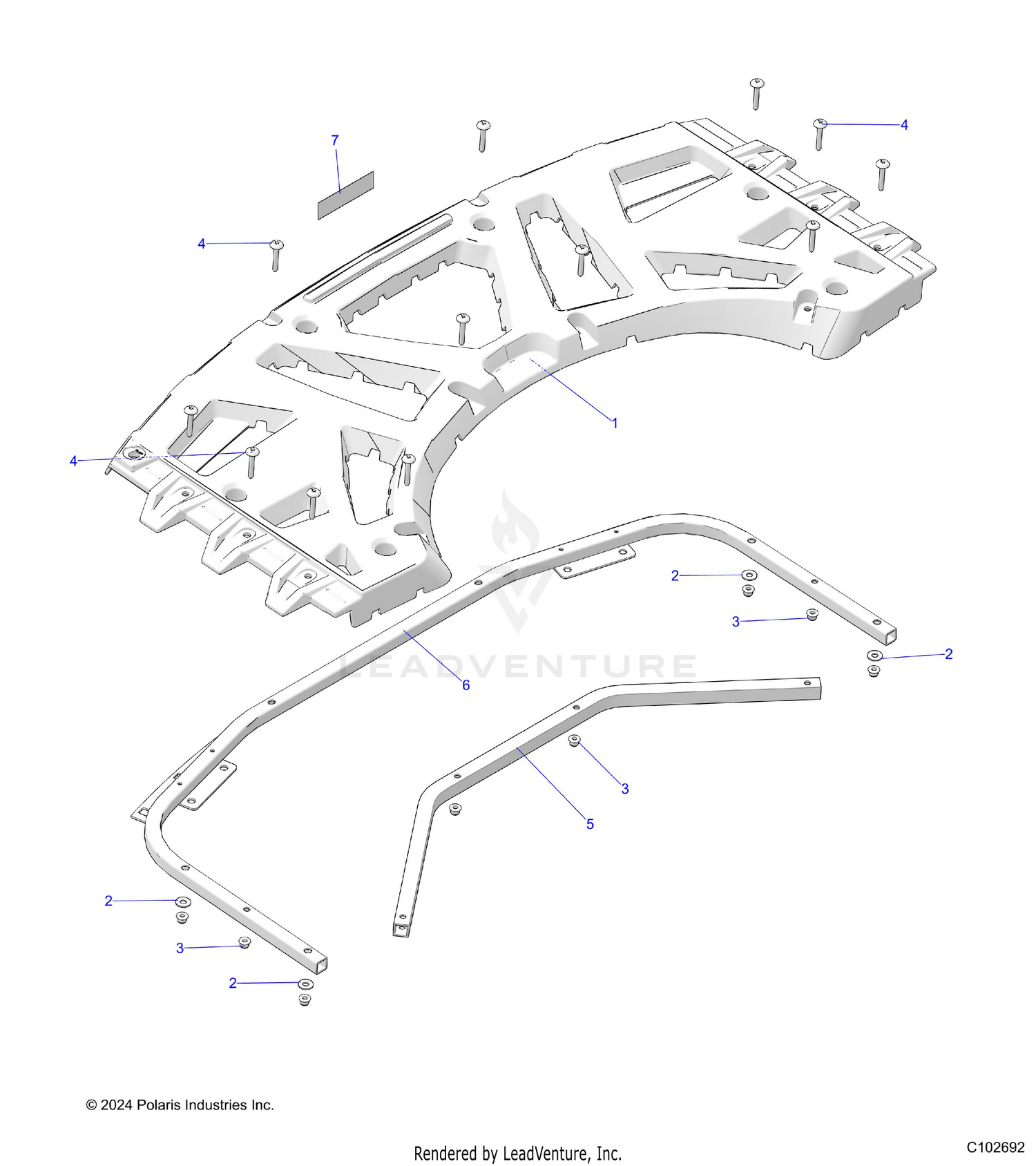 BODY, REAR RACK - A26SXM95AR (C102692)