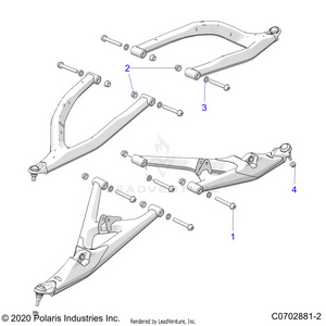 Suspension, Front Control Arms Mounting - Z22gae92aj/bj/gak92ap/bp/gav92ap/bp (c0702881-2) Schematic