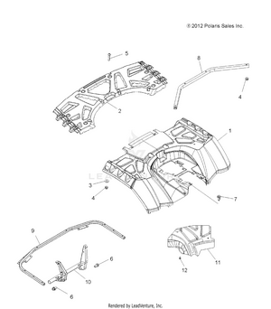 Body, Rear Cab And Rear Rack - A14zn8efp (49atvcabrr13sp850f) Schematic
