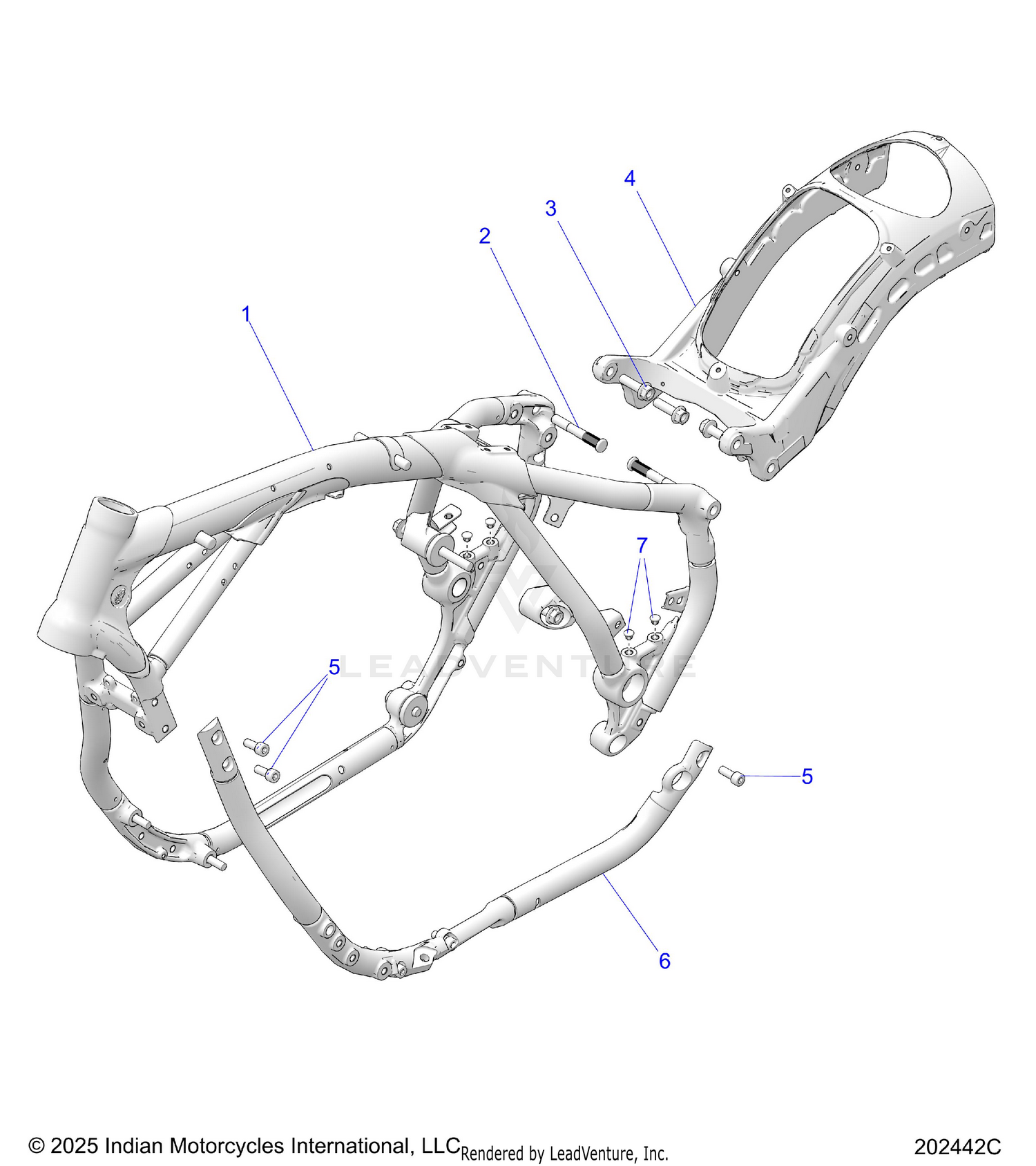 CHASSIS, FRAME ASM. - N26DNDBH ALL OPTIONS (202442C)