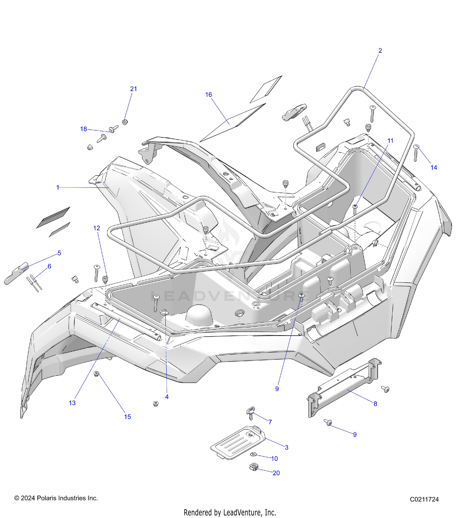 BODY, FRONT CAB - A26SDE57P4 (C0211724)