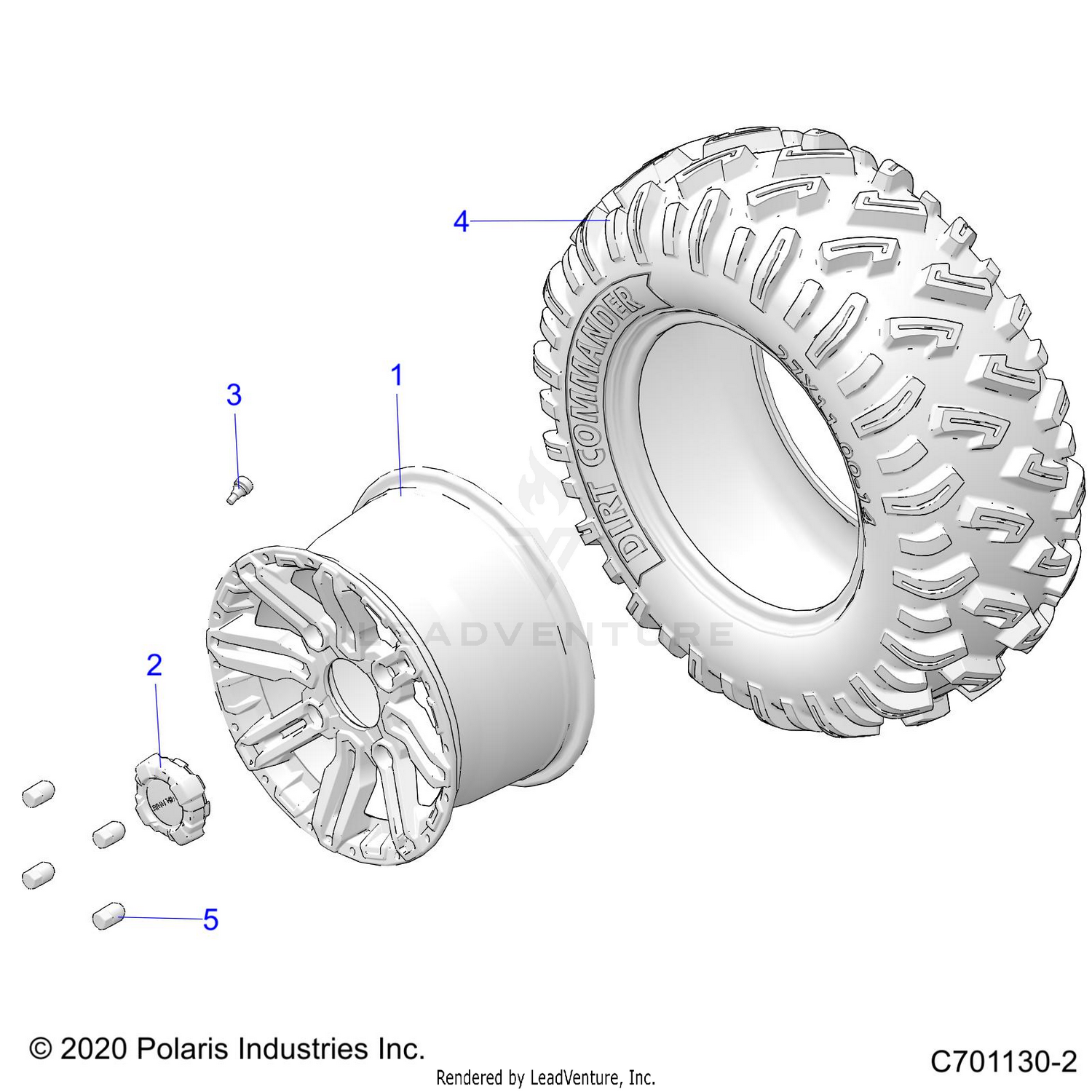 WHEELS, REAR - G22G4E99NP (C701130-2)