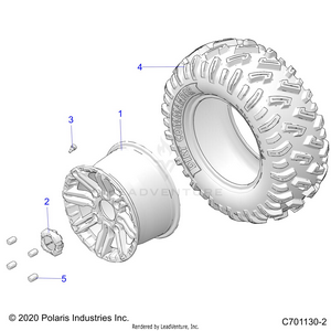 Wheels, Rear - G21g4e99nw (c701130-2) Schematic