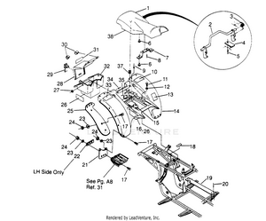 Rear Cab Assembly Magnum 2x4 W957544 (4926852685a007) Schematic
