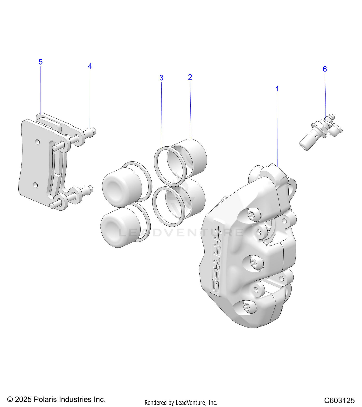 BRAKES, CALIPER ASM. - S26TLF9FSL (C603125)