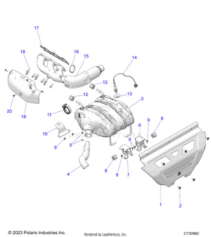 Engine, Exhaust - R25xaw1rb9/bd/bm (c730960) Schematic