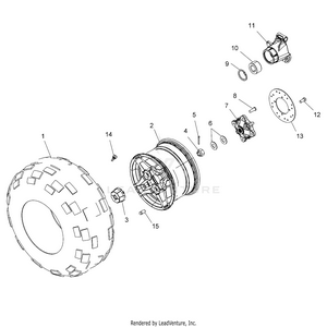 Wheels, Rear Tire And Brake Disc - A20she57an/af/bn/bf/z57ax/bx (49atvwheelrear15570sp) Schematic