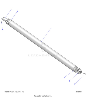 Drive Train, Prop Shaft,front - Z25r4d2kak/bk/aj/bj/am/bm (c703247) Schematic