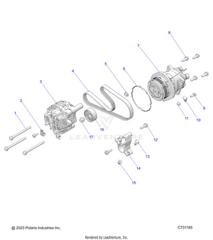 Engine, Alternator And Compressor - R24rsu99aj/ak/az/a9/bj/bk/bz/b9 (c731165) Schematic