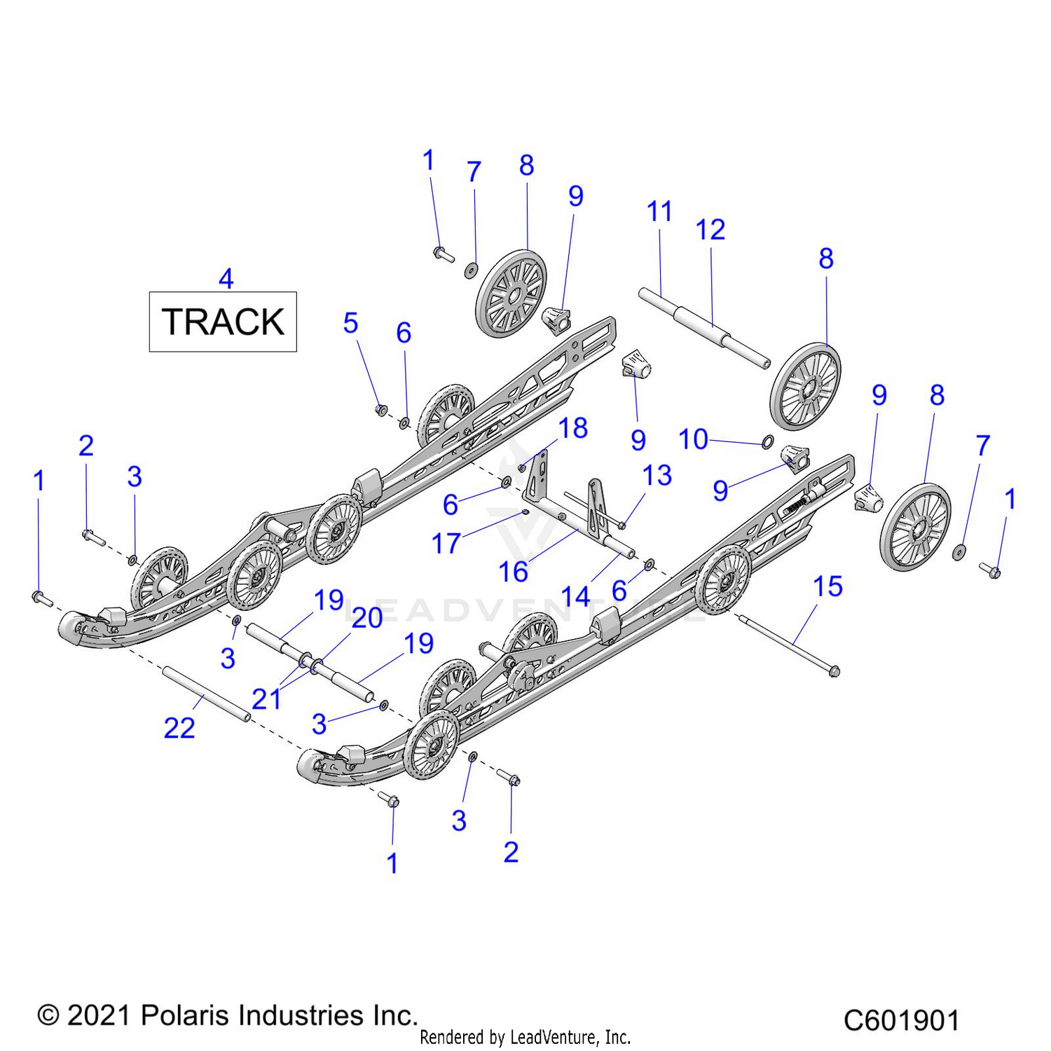 SUSPENSION, REAR - S22TLP6RS ALL OPTIONS (C601901)