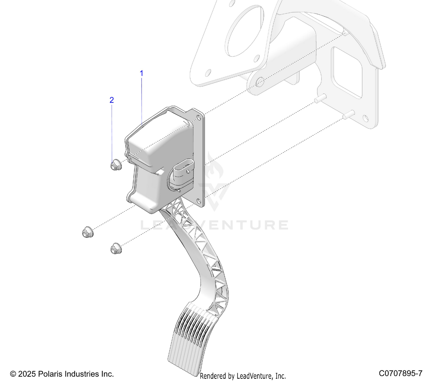 ENGINE, THROTTLE PEDAL