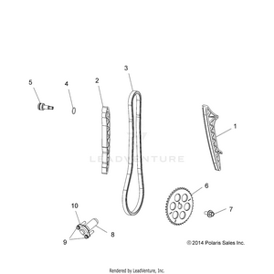 Engine, Cam Chain And Tensioner - A17sxa85a1/a7/sxe85ab/am/as/a9 (49atvcamchain15850sp) Schematic