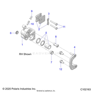 Brakes, Calipers, Front - A21hbb07a3/a7/b3/b7 (c102163) Schematic