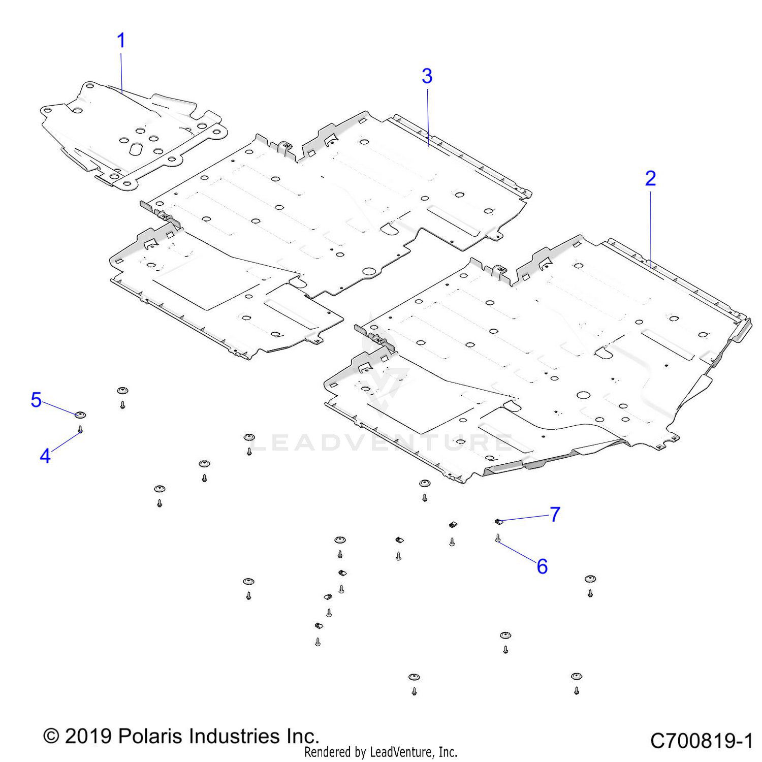 CHASSIS, SKID PLATES - G22GMJ99AC/AJ/BC/BJ (C700819-1)