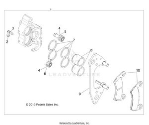 Brakes, Front Caliper (built 11/5/13 And After) - R14wh76aa/eac (49rgrcaliper13) Schematic