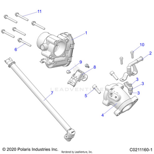 Engine, Throttle Body And Fuel Rail, Evap - A20she57bn/bf/z57bx (c0211160-1) Schematic