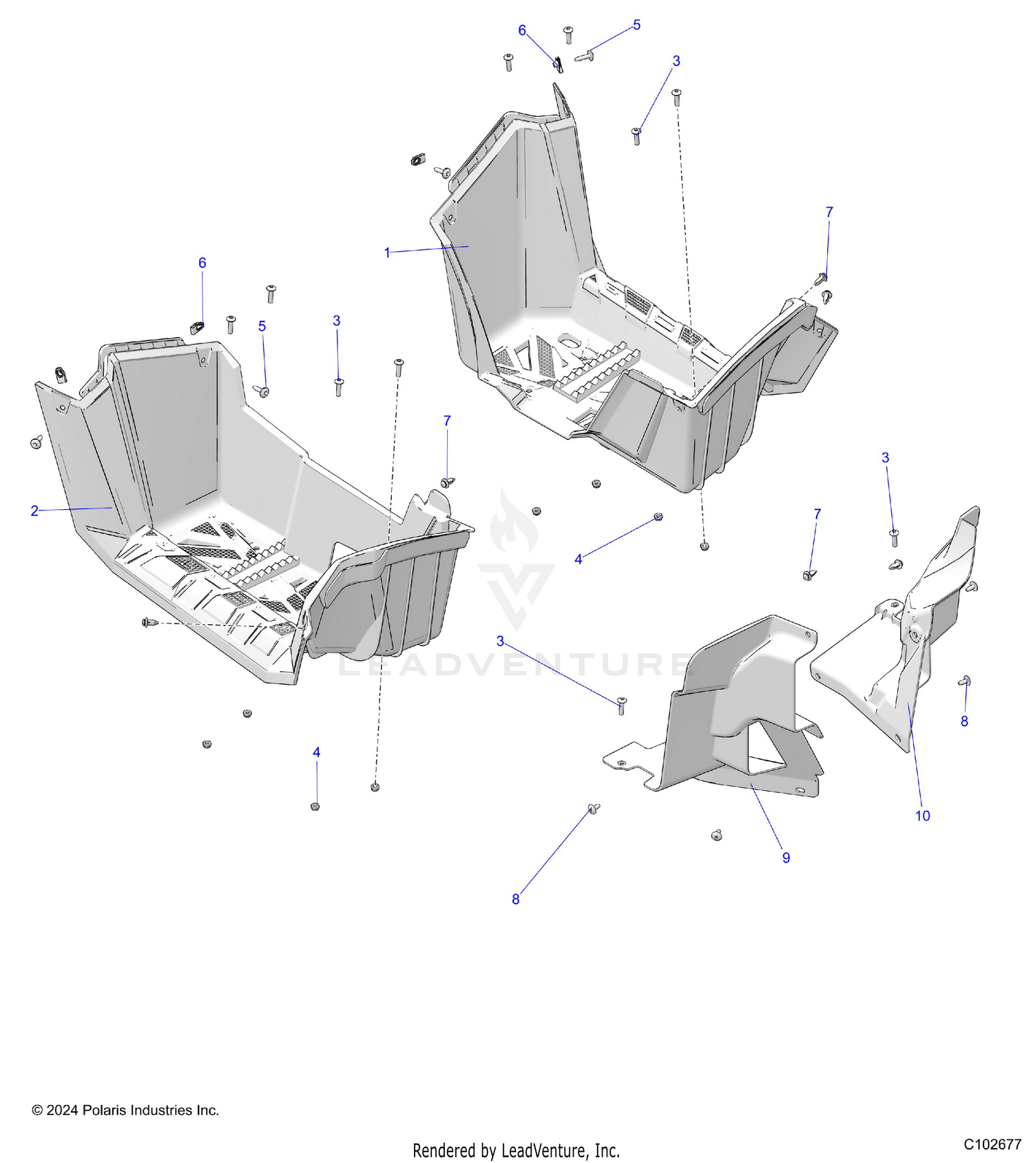 BODY, FOOTWELLS - A26SEE57C4/E4 (C102677)