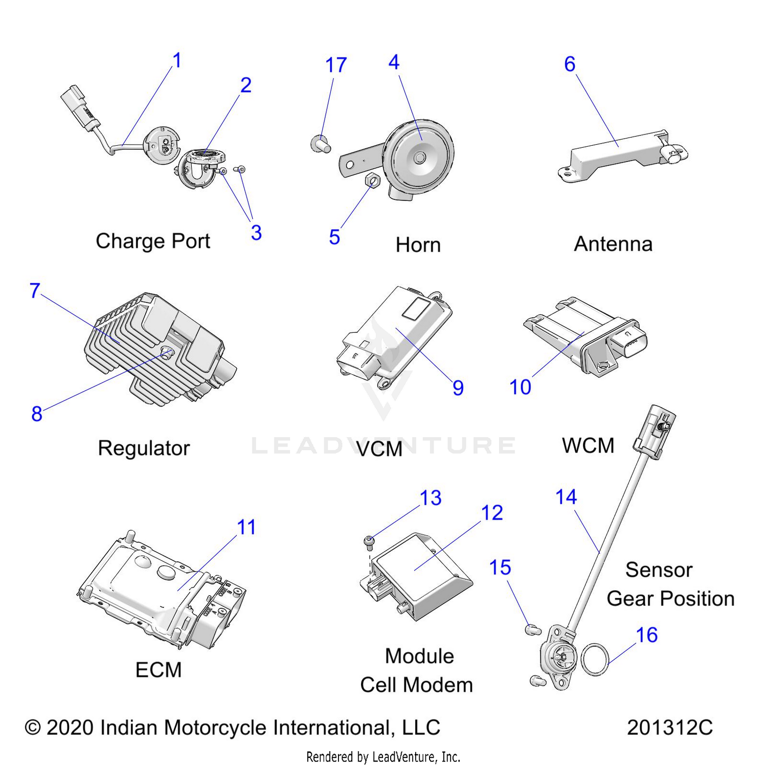 ELECTRICAL, COMPONENTS 1 - N22DLABH/DLDBH ALL OPTIONS (201312C)