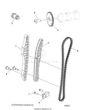Engine, Cam Chain And Sprocket - A18daa50b7 [100573] Schematic
