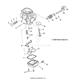 Engine, Carburetor, Lower - A07ca32aa (4999202939920293c07) Schematic