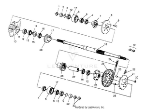 Middle Drive Assembly 6x6 300 W948730 (4926792679b013) Schematic
