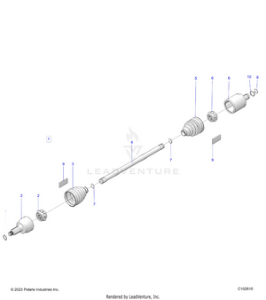 Drive Train, Drive Shaft, Front -  A25sxe85a9/am/ap (c102615) Schematic