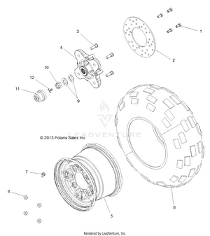 Wheels, Rear - R141d9jda/2d9jda (49brutuswheelrr13) Schematic