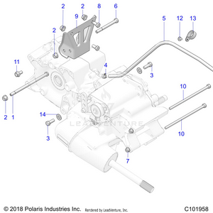 Drive Train, Main Gearcase Mounting - A20sea50a1/a5/ca1/ca5 (c101958) Schematic