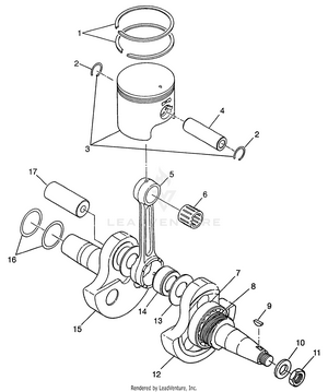 Crankshaft And Piston (300) Xpress 300 W97ca28c (4939603960d007) Schematic
