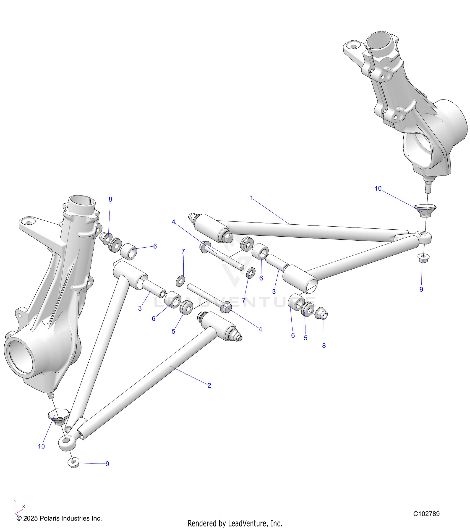 SUSPENSION, A-ARM and STRUT MOUNTING - A26SEA57A1/A4/A6 (C102789)